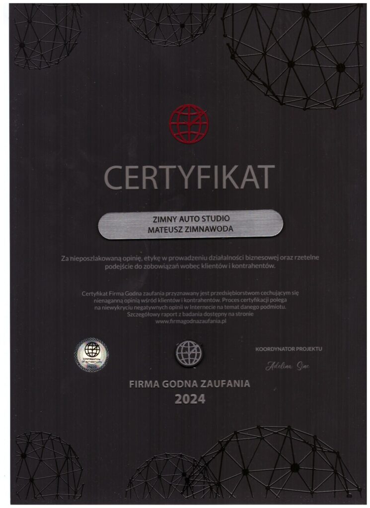 certyfikat